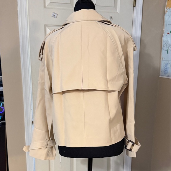 Women's Cream Double-Breasted Jacket - Picture 5 of 7
